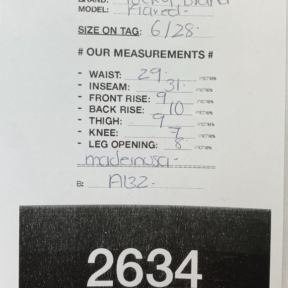 Lucky Brand Boot Cut Womens Jeans Tag 6 Blue Flared Mid-Rise W29xL31 Denim - Picture 11 of 12